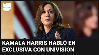 S&U PLC [CBOE] Kamala Harris da su primera entrevista a Univision como candidata presidencial: habló de economía