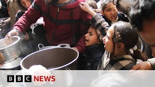 Warnings of famine in northern Gaza | BBC News