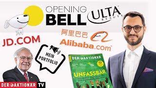 ULTA BEAUTY INC. Opening Bell: Buffetts Portfolio, Ulta Beauty, Burrys Portfolio, Alibaba, JD.com, Stellantis, Nel