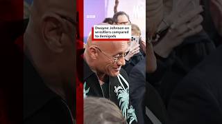 EURO DISNEY Dwayne Johnson on wrestlers compared to demigods. #Moana2 #DwayneJohnson #Disney #BBCNews