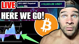 BITCOIN BITCOIN!!!! HERE WE GO!!! LIVE TRADING! 200k LONG!