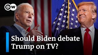 JOE Joe Biden and Donald Trump agree to US presidential debates | DW News