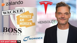 HUGO BOSS AG NA O.N. Märkte am Morgen: Tesla, Zalando, Hugo Boss, Nordex, Wacker Chemie, Hensoldt