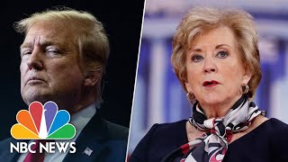 METRIX Watch live: Trump, Linda McMahon meet after she announces Cabinet departure