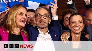 Austria&#39;s far-right Freedom Party celebrates unprecedented election win | BBC News