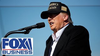 Donald Trump delivers remarks at a campaign event