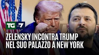 Zelensky incontra Trump nel suo palazzo a New York