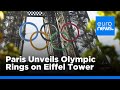 Paris Prepares for 2024 Olympics with Eiffel Tower Display | euronews 🇬🇧Ol