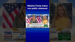 Melania Trump addresses ‘efforts to silence’ Donald in rare statement #shorts