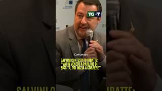 #Salvini contestato ribatte: &quot;Vai in Veneto a parlare di siccità, poi inizia a correre&quot;