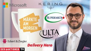 KERING Märkte am Morgen: Microsoft, Super Micro Computer, Eckert &amp; Ziegler, Kering, Delivery Hero