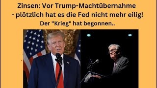 Zinsen: Vor Trump-Machtübernahme - plötzlich hat es die Fed nicht mehr eilig! Videoausblick