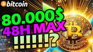 BITCOIN BITCOIN🔴 80.000$ dans 48 heures max ... ?!!!! 🚨