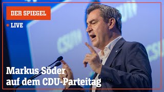 Livestream: Kann Markus Söder die CDU begeistern? | DER SPIEGEL