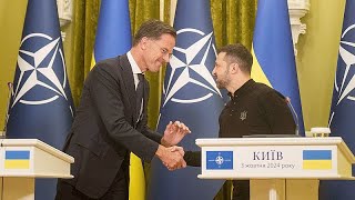 NATO-Chef Rutte in Kiew: Ukraine ist der NATO &quot;näher als je zuvor&quot;