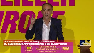 Européennes : &quot;Nous allons faire émerger un nouvel espace politique&quot;, affirme Raphaël Glucksmann