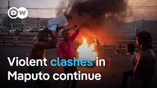 Demonstrators clash with police in Mozambique over &#39;rigged&#39; election | DW News