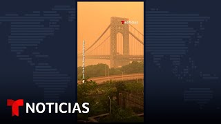 Nube de humo cubre el puente George Washington | Noticias Telemundo