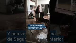 Momento en el que se derrumba casa abandonada en Alcantarilla (Murcia)