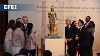 Tailandia celebra la repatriación de dos esculturas centenarias expoliadas del país