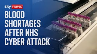 NHS issues urgent blood donation appeal after IT cyber attack
