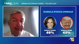 LA SIA Obama incorona Harris, Maurizio Molinari: &quot;Convinzione nel campo democratico che sia cambiato ...