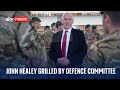 Defence Secretary, John Healey faces questions from the Defence Committee on Ukraine