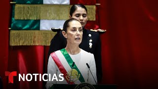 Vea completo el primer discurso de Sheinbaum como presidenta de México | Noticias Telemundo