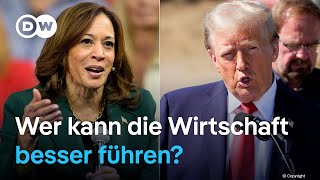 Countdown US Wahl: Wer hat die besseren Wirtschaftsthemen? | DW Nachrichten