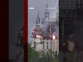 Ukraine's 'Harry Potter castle' hit in deadly Russian strike. #Shorts #Ukraine #Russia #BBCNews