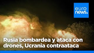 Rusia bombardea Kiev con drones por segunda noche consecutiva y Ucrania contraataca