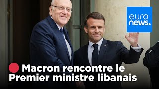 🔴 DIRECT : Emmanuel Macron rencontre le Premier ministre libanais Najib Mikati | euronews 🇫🇷