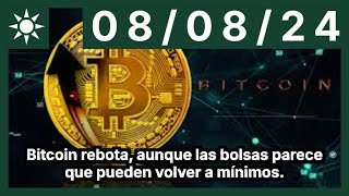 BITCOIN Bitcoin rebota, aunque las bolsas parece que pueden volver a mínimos.