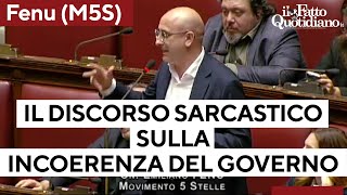 Il discorso sarcastico di Fenu sull&#39;incoerenza del Governo: dalle accise alla sanità