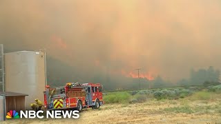 Brush fire north of L.A. forces evacuations