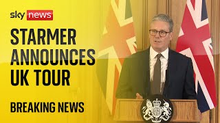 Keir Starmer announces UK tour in his first press conference as Prime Minister
