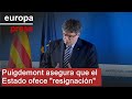 Puigdemont reivindica el espíritu de suma de Junts ante la "resignación" que ofrece el Estado