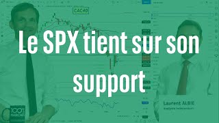 S&P500 INDEX Le SPX tient sur son support - 100% Marchés - soir - 04/01/24