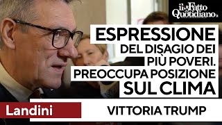 Landini: &quot;Trump? Vittoria che nasce dal disagio dei poveri. Preoccupa posizione sul clima&quot;