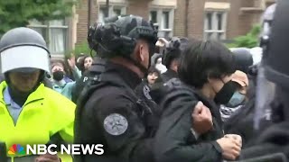 Protests and arrests continue on college campuses as graduation season begins