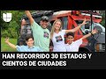 Familia hispana convierte un autobús escolar en la casa móvil de sus sueños para recorrer EEUU