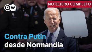 DIA 🔴 DW Noticias 7 de junio: Biden carga contra Putin en el Día D [Noticiero completo]