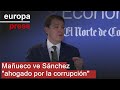 Mañueco ve al presidente "ahogado por la corrupción": "El tiempo de Sánchez se ha acabado"