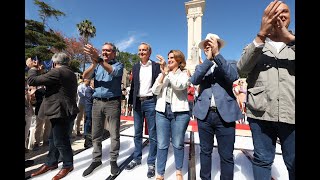 Teresa Ribera y José Luis Rodríguez Zapatero intervienen en un acto en Cádiz