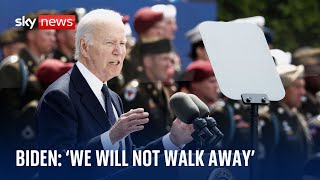 D-Day anniversary: Biden compares war to Ukraine conflict