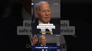 SAFE Biden says he feels safe with Secret Service