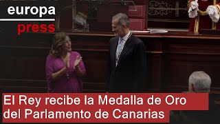 GOLD - USD El Rey recibe la Medalla de Oro del Parlamento de Canarias