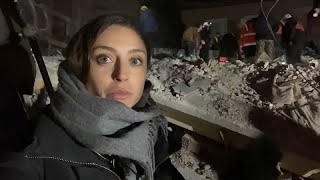 BORGES Watch: Euronews International Correspondent Anelise Borges with a Turkish earthquake rescue team