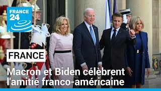 Macron et Biden célèbrent l&#39;amitié franco-américaine avant d&#39;entrer dans le vif des discussions
