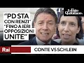 Scontro Conte-Schlein sulla RAI: "PD sta con Renzi"; "Fino a ieri opposizioni compatte"